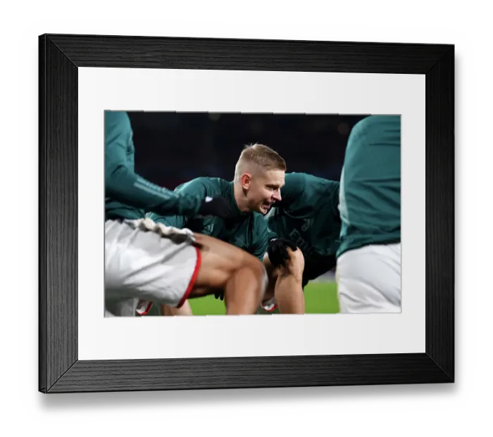 Framed Print : Arsenal FC vs RC Lens: Battle in Group B - 2023 / 24 UEFA Champions League at Emirates Stadium