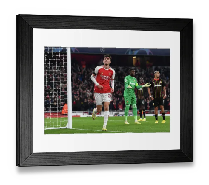 Framed Print : Havertz Scores First Arsenal Goal: Arsenal FC vs. RC Lens, UEFA Champions League 2023 / 24