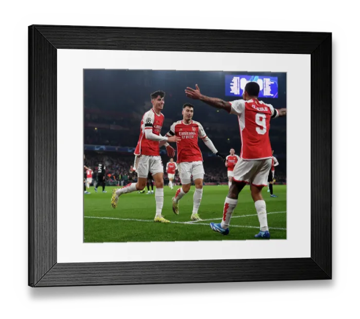 Framed Print : Dynamic Duo Havertz and Jesus Score First Arsenal Champions League Goals in Victory over RC Lens (2023-24) Framed Print : Dynamic Duo Havertz and Jesus Score First Arsenal Champions League Goals in Victory over RC Lens (2023-24)