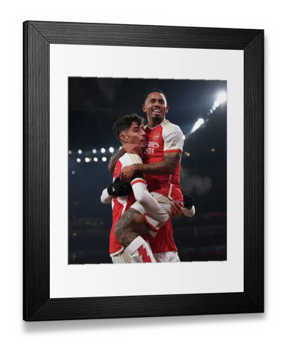 Framed Print : Havertz and Jesus Strike: Arsenal's New Dynamic Duo Shines in Champions League Win over RC Lens Framed Print : Havertz and Jesus Strike: Arsenal's New Dynamic Duo Shines in Champions League Win over RC Lens