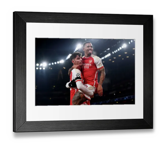 Framed Print : Dynamic Duo: Havertz and Jesus Score First Arsenal Goals in Champions League Victory over RC Lens (2023-24) Framed Print : Dynamic Duo: Havertz and Jesus Score First Arsenal Goals in Champions League Victory over RC Lens (2023-24)