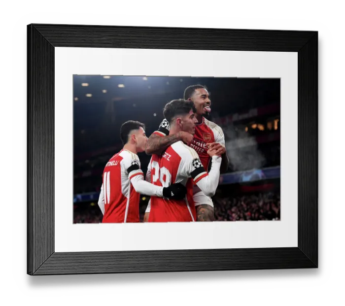 Framed Print : Arsenal Celebrate Kai Havertz's Goal: Arsenal FC vs RC Lens, UEFA Champions League 2023 / 24 Framed Print : Arsenal Celebrate Kai Havertz's Goal: Arsenal FC vs RC Lens, UEFA Champions League 2023 / 24