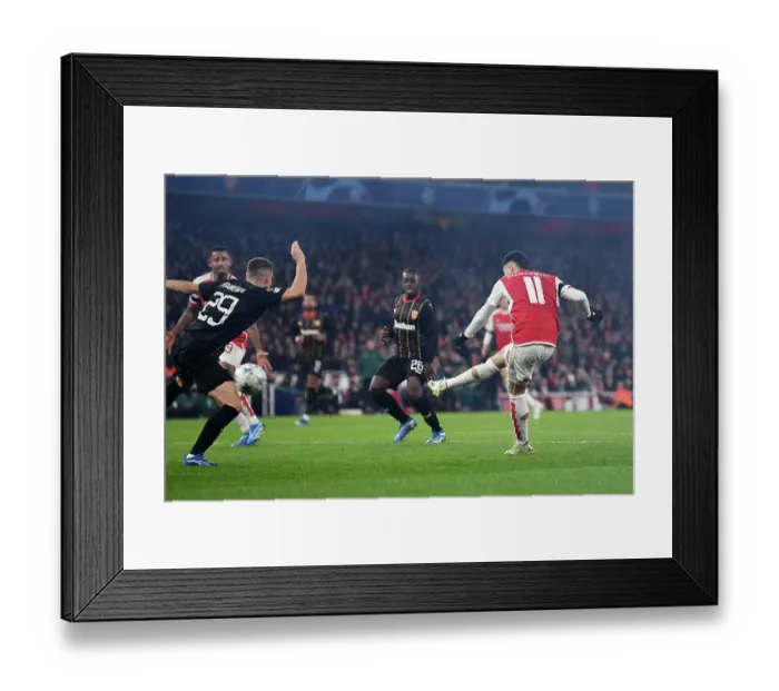 Framed Print : Arsenal Thrash RC Lens 4-0 in Champions League Group Stage Framed Print : Arsenal Thrash RC Lens 4-0 in Champions League Group Stage