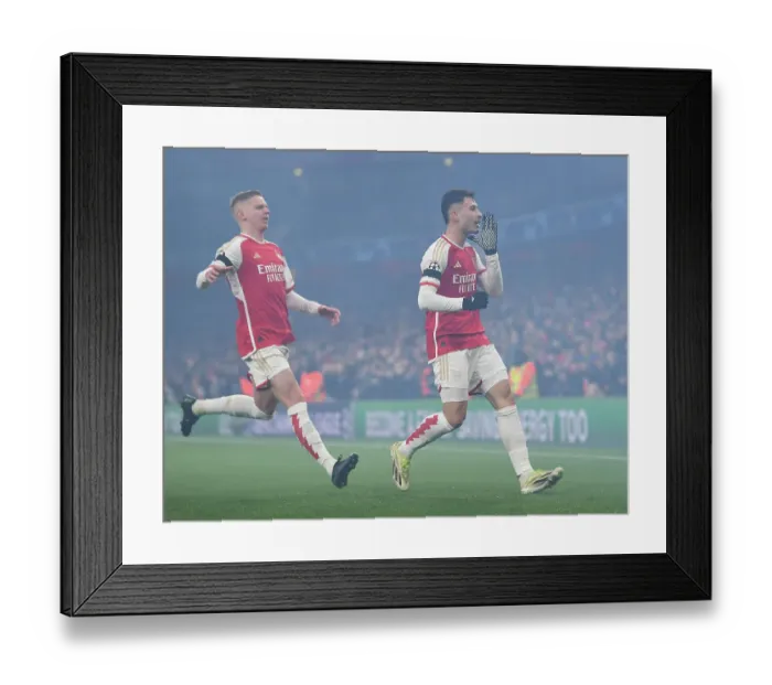 Framed Print : Martinelli Scores Record-Breaking Fourth Goal in Arsenal's Champions League Victory over RC Lens (2023-24) Framed Print : Martinelli Scores Record-Breaking Fourth Goal in Arsenal's Champions League Victory over RC Lens (2023-24)