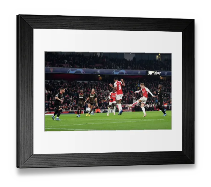 Framed Print : Five-Star Odegaard: Arsenal's Champions League Victory over RC Lens (2023-24)