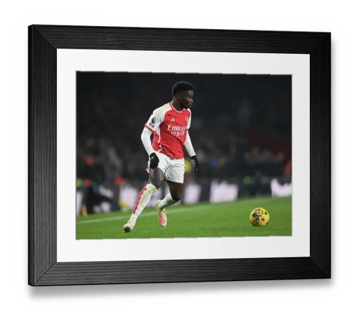 Framed Print : Arsenal's Bukayo Saka in Action Against Wolverhampton Wanderers in the 2023-24 Premier League Framed Print : Arsenal's Bukayo Saka in Action Against Wolverhampton Wanderers in the 2023-24 Premier League