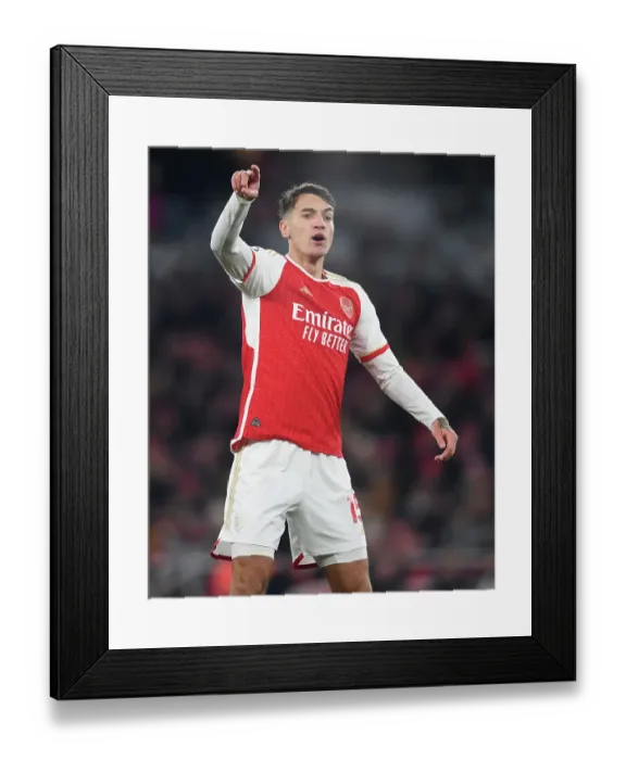 Framed Print : Arsenal's Jakub Kiwior Faces Wolverhampton Wanderers in the Premier League, 2023-24 Framed Print : Arsenal's Jakub Kiwior Faces Wolverhampton Wanderers in the Premier League, 2023-24