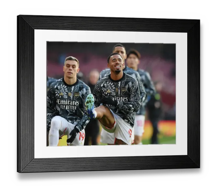 Framed Print : Gabriel Jesus Focused Warm-Up: Arsenal Star Readies for Arsenal vs. Wolverhampton Wanderers, 2023-24 Premier League Framed Print : Gabriel Jesus Focused Warm-Up: Arsenal Star Readies for Arsenal vs. Wolverhampton Wanderers, 2023-24 Premier League