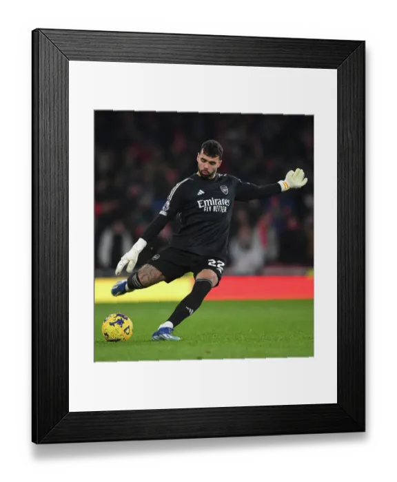 Framed Print : Arsenal vs. Wolverhampton Wanderers: David Raya's Premier League Battle (2023-24)