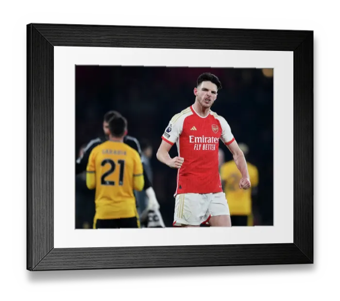 Framed Print : Arsenal Celebrate Hard-Fought Victory Over Wolverhampton Wanderers in the 2023-24 Premier League Framed Print : Arsenal Celebrate Hard-Fought Victory Over Wolverhampton Wanderers in the 2023-24 Premier League