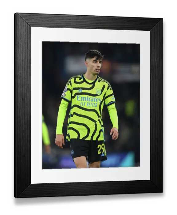 Framed Print : Arsenal's Kai Havertz Shines in Premier League Clash Against Luton Town (December 2023)