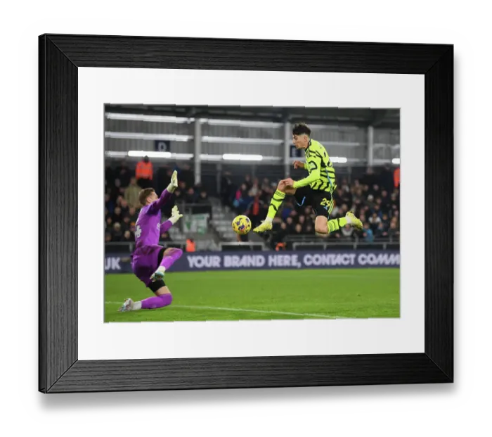 Framed Print : Havertz Scores Third: Luton Town vs. Arsenal FC, Premier League 2023-24