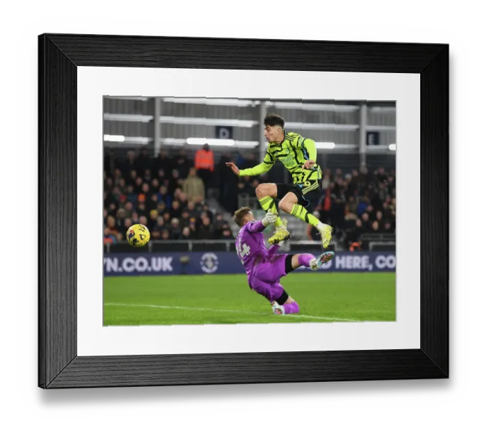 Framed Print : Havertz Hat-Trick: Arsenal's Triumph Over Luton Town in the 2023-24 Premier League