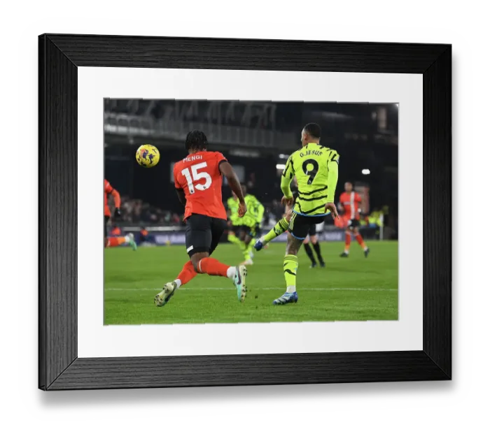 Framed Print : Gabriel Jesus Assists Arsenal's Third Goal: Luton Town vs. Arsenal (Premier League 2023-24) Framed Print : Gabriel Jesus Assists Arsenal's Third Goal: Luton Town vs. Arsenal (Premier League 2023-24)