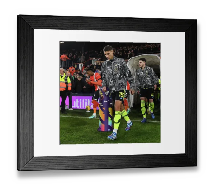 Framed Print : Arsenal's Jakub Kiwior Prepares for Luton Town Clash in Premier League (December 2023)