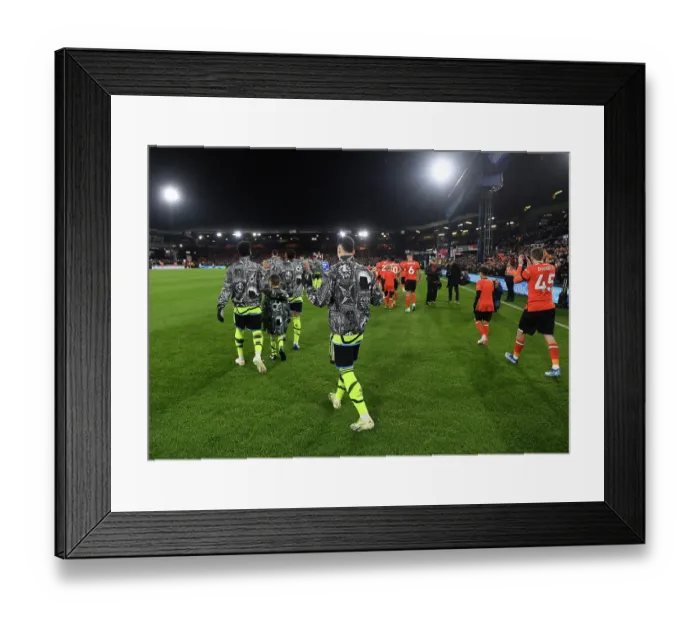 Framed Print : Gabriel Martinelli's Premier League Debut: Arsenal vs. Luton Town, 2023-24