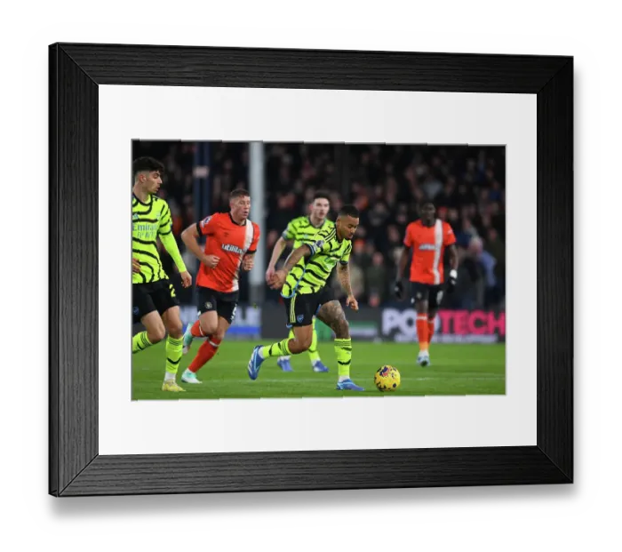 Framed Print : Gabriel Jesus in Action: Arsenal vs. Luton Town, Premier League 2023-24 Framed Print : Gabriel Jesus in Action: Arsenal vs. Luton Town, Premier League 2023-24