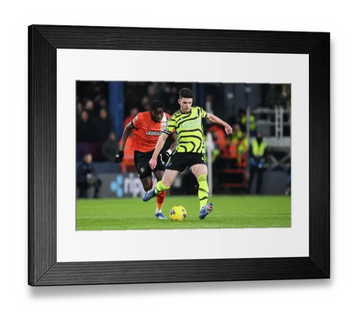Framed Print : Arsenal's Declan Rice in Action against Luton Town in the Premier League (2023-24) Framed Print : Arsenal's Declan Rice in Action against Luton Town in the Premier League (2023-24)