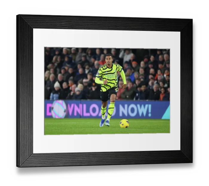 Framed Print : Gabriel's Dominance: Arsenal's Impressive Win Against Luton Town, Premier League 2023-24 Framed Print : Gabriel's Dominance: Arsenal's Impressive Win Against Luton Town, Premier League 2023-24