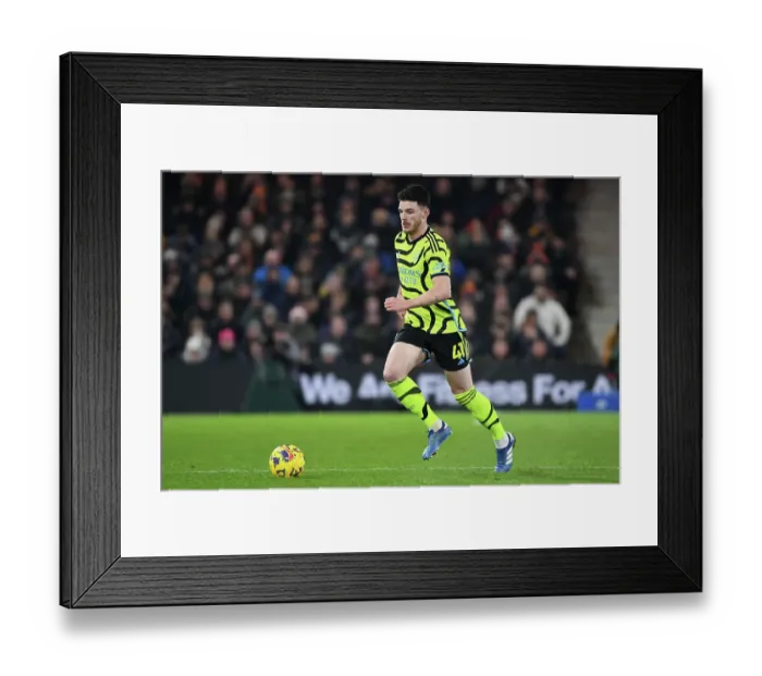 Framed Print : Arsenal's Declan Rice in Action against Luton Town in 2023-24 Premier League Framed Print : Arsenal's Declan Rice in Action against Luton Town in 2023-24 Premier League