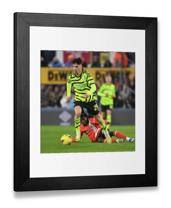 Framed Print : Arsenal's Kai Havertz Shines in Luton Town Showdown (2023-24 Premier League)