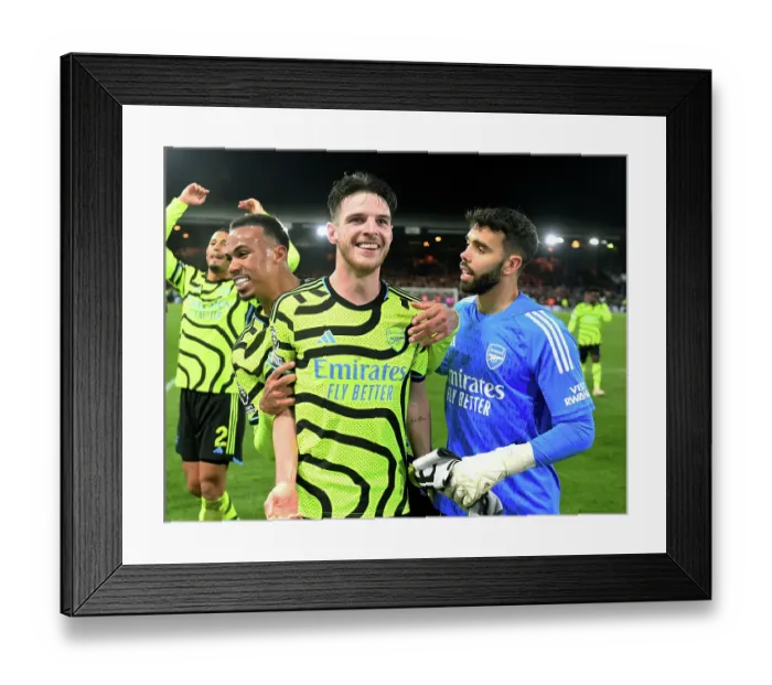 Framed Print : Arsenal Celebrate Win Against Luton Town in 2023-24 Premier League Framed Print : Arsenal Celebrate Win Against Luton Town in 2023-24 Premier League