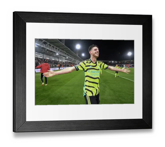 Framed Print : Arsenal's Rice Scores Fourth: Luton Town vs Arsenal, Premier League 2023-24 Framed Print : Arsenal's Rice Scores Fourth: Luton Town vs Arsenal, Premier League 2023-24
