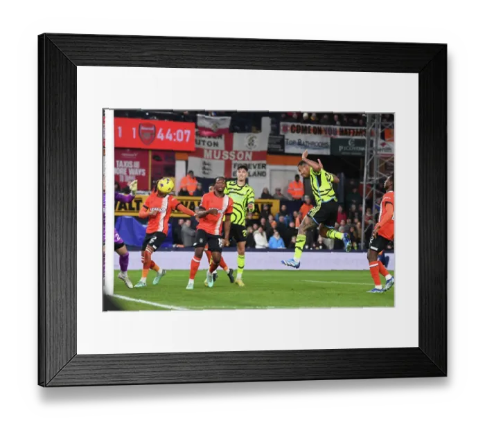 Framed Print : Gabriel Jesus Scores Arsenal's Second Goal: Luton Town vs Arsenal, Premier League 2023-24 Framed Print : Gabriel Jesus Scores Arsenal's Second Goal: Luton Town vs Arsenal, Premier League 2023-24