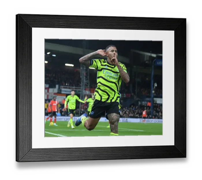 Framed Print : Gabriel Jesus Scores First Arsenal Goal: Arsenal Wins Over Luton Town (2023-24) Framed Print : Gabriel Jesus Scores First Arsenal Goal: Arsenal Wins Over Luton Town (2023-24)
