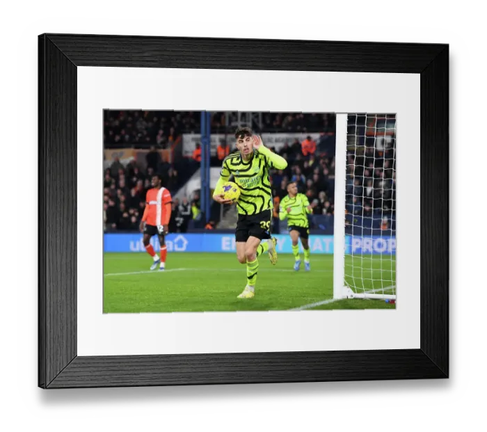 Framed Print : Arsenal's Kai Havertz Scores Thriller: 2023-24 Premier League's Luton Town Match Framed Print : Arsenal's Kai Havertz Scores Thriller: 2023-24 Premier League's Luton Town Match