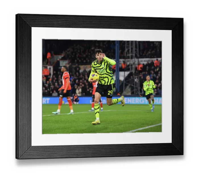 Framed Print : Havertz Hat-Trick: Arsenal's Dominant 3-0 Win Over Luton Town (2023-24)