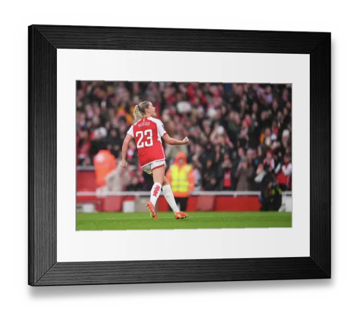 Framed Print : Alessia Russo Scores Record-Breaking Fourth Goal: Arsenal Women Defeat Chelsea Women at Emirates Stadium (December 2023) Framed Print : Alessia Russo Scores Record-Breaking Fourth Goal: Arsenal Women Defeat Chelsea Women at Emirates Stadium (December 2023)