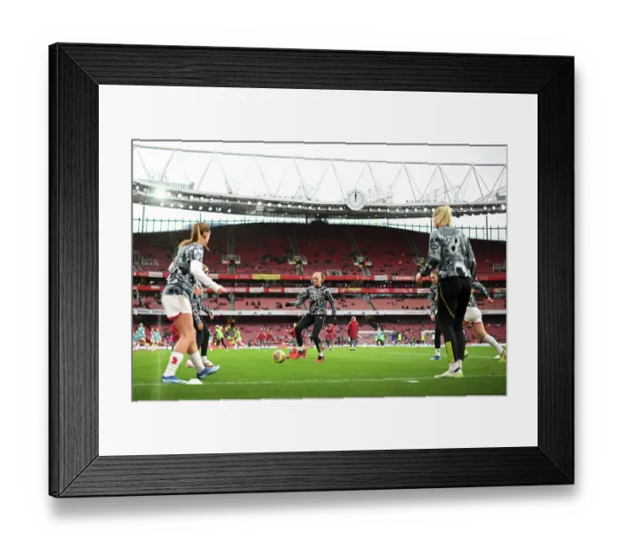 Framed Print : Arsenal Women vs Chelsea Women: Frida Maanum and Team Warm-Up at Emirates Stadium (2023-24 Barclays Women's Super League) Framed Print : Arsenal Women vs Chelsea Women: Frida Maanum and Team Warm-Up at Emirates Stadium (2023-24 Barclays Women's Super League)