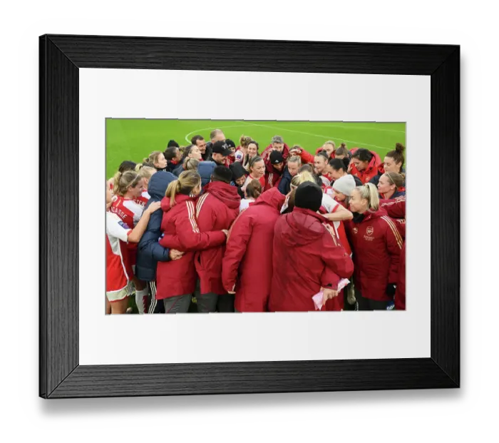 Framed Print : Arsenal Women's Thrilling Victory Over Chelsea in Barclays Super League: Celebrating in Unison Framed Print : Arsenal Women's Thrilling Victory Over Chelsea in Barclays Super League: Celebrating in Unison