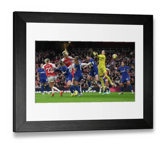 Framed Print : Arsenal Women's Ilestedt Scores Stunning Goal in Thrilling 2023-24 Barclays WSL Clash Against Chelsea Women at Emirates Stadium Framed Print : Arsenal Women's Ilestedt Scores Stunning Goal in Thrilling 2023-24 Barclays WSL Clash Against Chelsea Women at Emirates Stadium