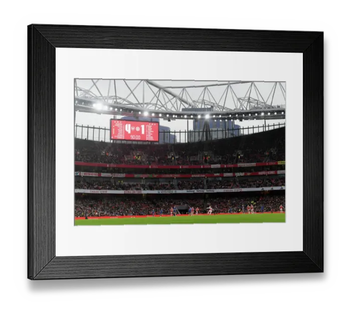 Framed Print : London Rivalry: Arsenal FC vs. Chelsea FC - Barclays Women's Super League Showdown at Emirates Stadium (2023-24)