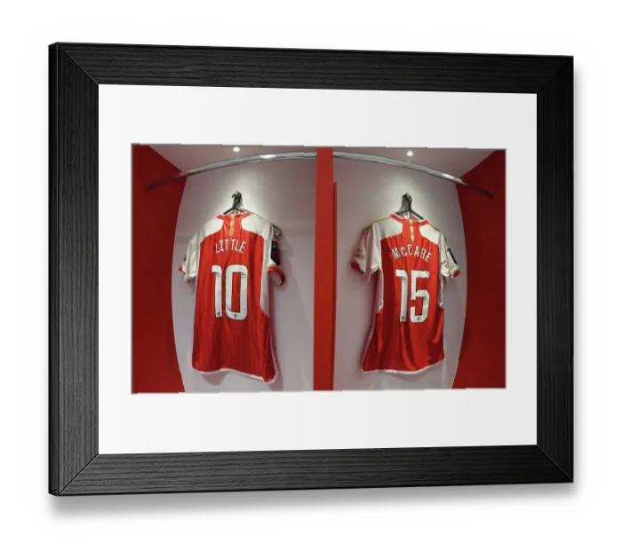 Framed Print : Arsenal FC vs Chelsea FC: Pre-Match Focus at Emirates Stadium - Arsenal Women's Super League, 2023-24