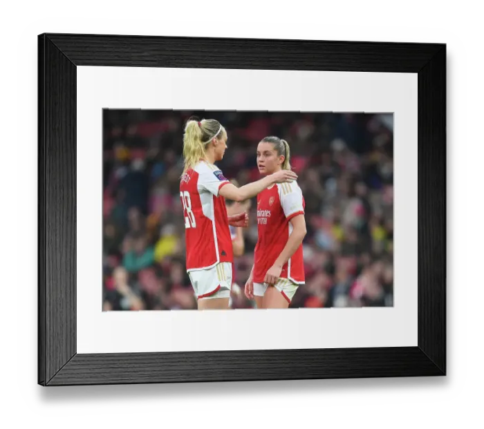 Framed Print : Arsenal Women: Alessia Russo and Amanda Ilestedt in Action - Arsenal vs. Chelsea (Barclays WSL, 2023-24) Framed Print : Arsenal Women: Alessia Russo and Amanda Ilestedt in Action - Arsenal vs. Chelsea (Barclays WSL, 2023-24)