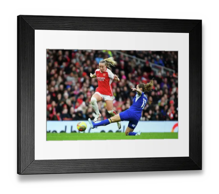 Framed Print : Battle in the Barclays Women's Super League: Arsenal vs. Chelsea (2023-24) Framed Print : Battle in the Barclays Women's Super League: Arsenal vs. Chelsea (2023-24)