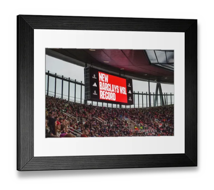 Framed Print : Record-Breaking WSL Attendance: Arsenal FC vs. Chelsea FC (2023-24) Framed Print : Record-Breaking WSL Attendance: Arsenal FC vs. Chelsea FC (2023-24)