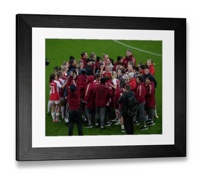 Framed Print : Arsenal Women's Team: Katie McCabe Inspires Rally at Emirates Stadium Against Chelsea (2023-24 Barclays Super League)