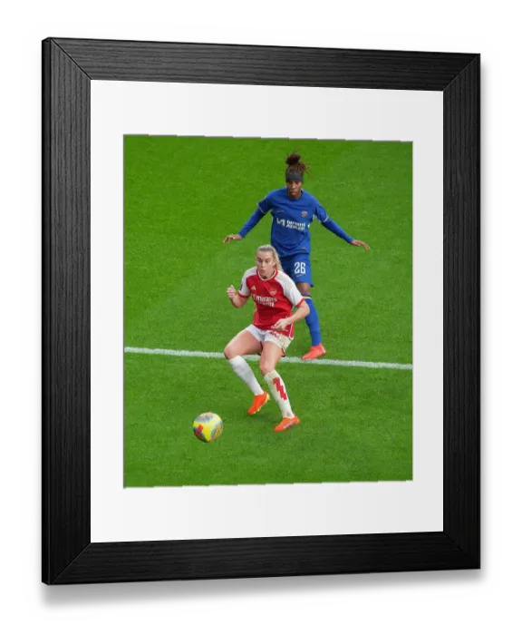 Framed Print : Arsenal vs. Chelsea: A Clash in the Barclays Women's Super League Framed Print : Arsenal vs. Chelsea: A Clash in the Barclays Women's Super League