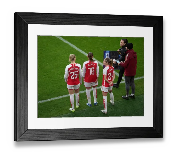 Framed Print : Arsenal Women vs. Chelsea Women: Ready on the Sidelines at Emirates Stadium - Barclays Super League Framed Print : Arsenal Women vs. Chelsea Women: Ready on the Sidelines at Emirates Stadium - Barclays Super League