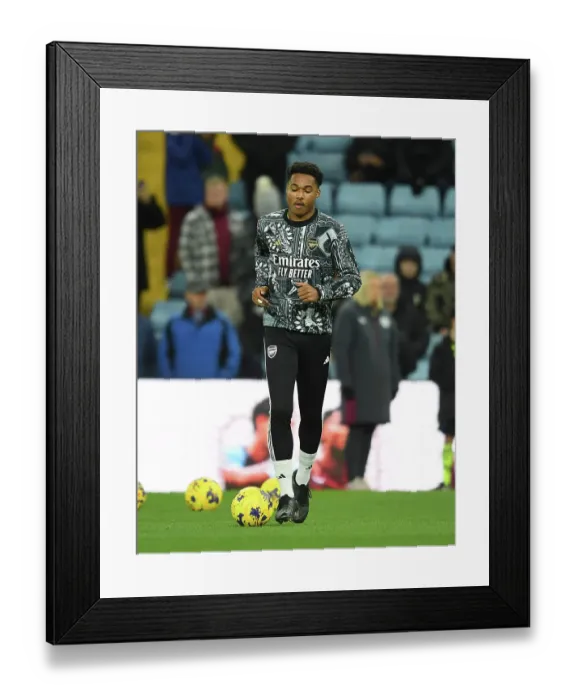 Framed Print : Arsenal's Reuell Walters Ready for Aston Villa Clash in Premier League (2023-24)