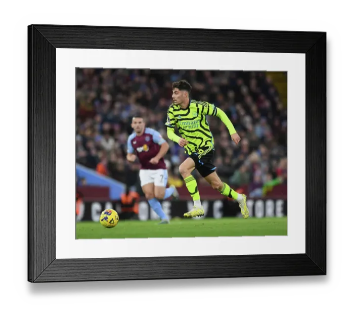 Framed Print : Havertz's Brilliance: Aston Villa vs Arsenal (2023-24)