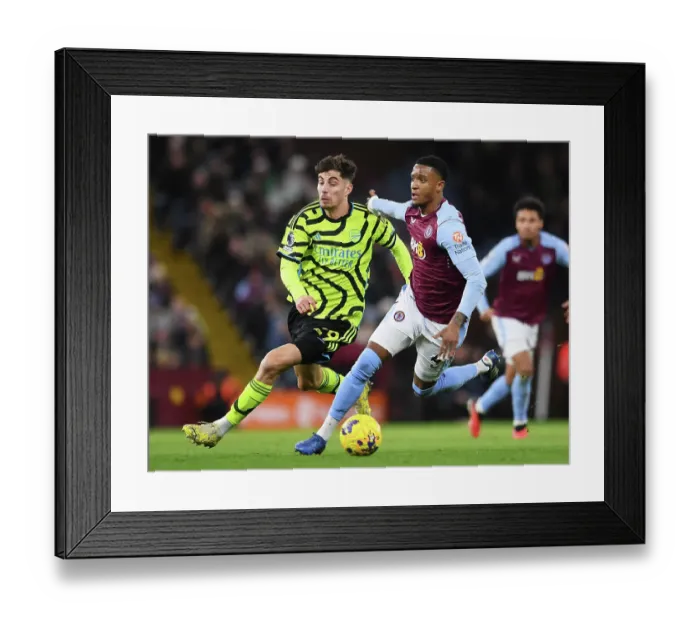 Framed Print : Havertz vs Konsa: Intense Battle at Villa Park - Aston Villa vs Arsenal FC, Premier League 2023-24 Framed Print : Havertz vs Konsa: Intense Battle at Villa Park - Aston Villa vs Arsenal FC, Premier League 2023-24