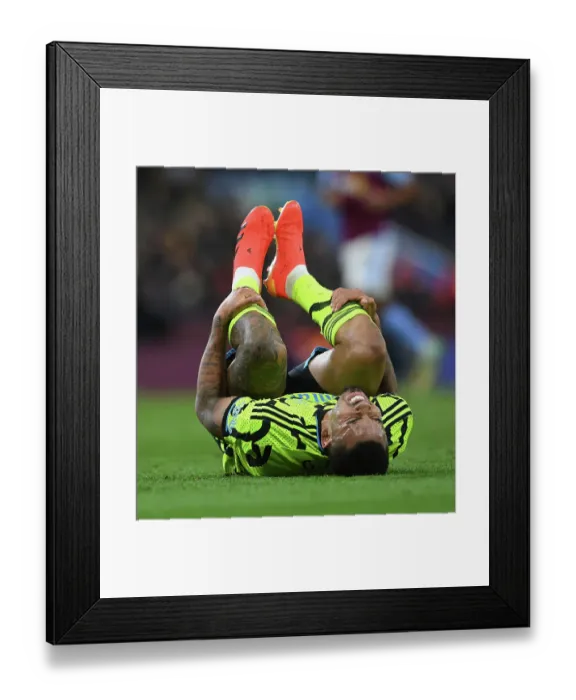 Framed Print : Gabriel Jesus in Action: Arsenal vs. Aston Villa, Premier League 2023-24