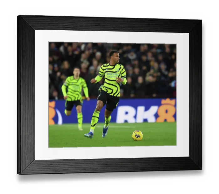 Framed Print : Gabriel Magalhães in Action: Arsenal vs. Aston Villa, Premier League 2023-24 Framed Print : Gabriel Magalhães in Action: Arsenal vs. Aston Villa, Premier League 2023-24