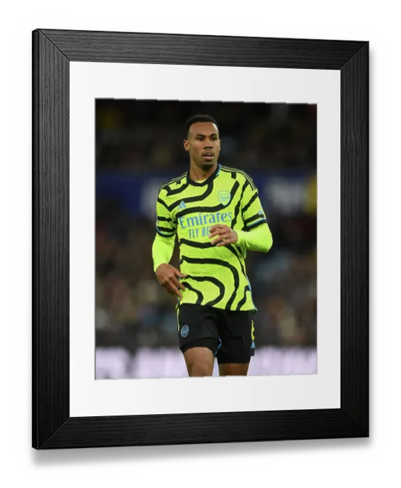 Framed Print : Gabriel Magalhães in Action: Arsenal vs. Aston Villa, Premier League 2023-24 Framed Print : Gabriel Magalhães in Action: Arsenal vs. Aston Villa, Premier League 2023-24