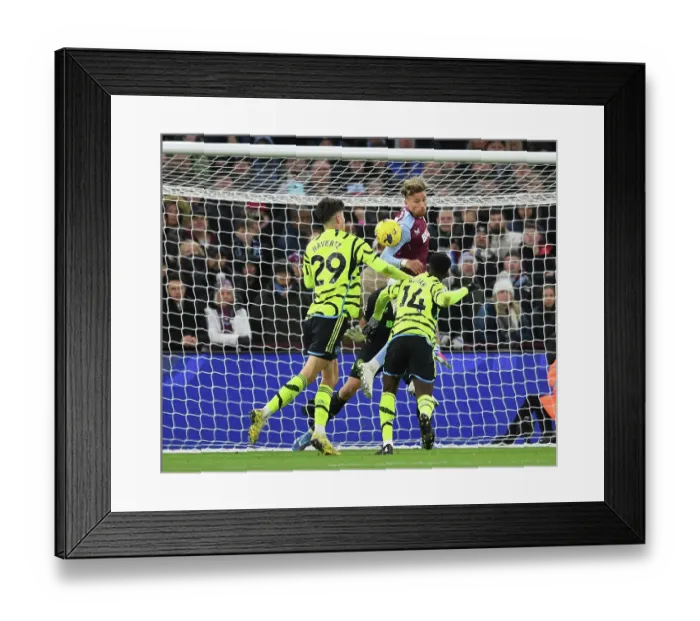 Framed Print : Clash at Villa Park: Arsenal's Nketiah and Havertz Go Head-to-Head Against Aston Villa's Cash (Aston Villa vs Arsenal, Premier League 2023-24) Framed Print : Clash at Villa Park: Arsenal's Nketiah and Havertz Go Head-to-Head Against Aston Villa's Cash (Aston Villa vs Arsenal, Premier League 2023-24)